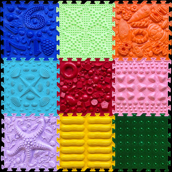 Covoras ortopedic copii - Set Curcubeu - Ortonature - Rainbow melody