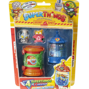 SUPERTHINGS, figurine 4 figurine si accesorii, diverse modele figurine si ascunzatori Superzings