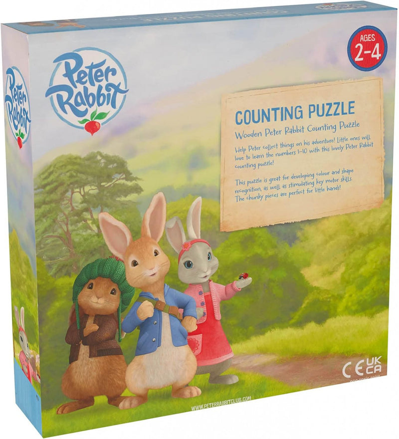 Puzzle Peter Rabbit™ Cu Numere, Orange Tree Toys
