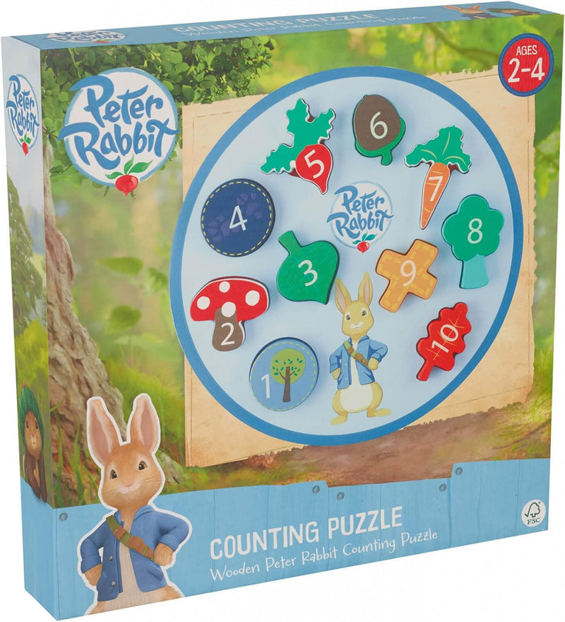 Puzzle Peter Rabbit™ Cu Numere, Orange Tree Toys