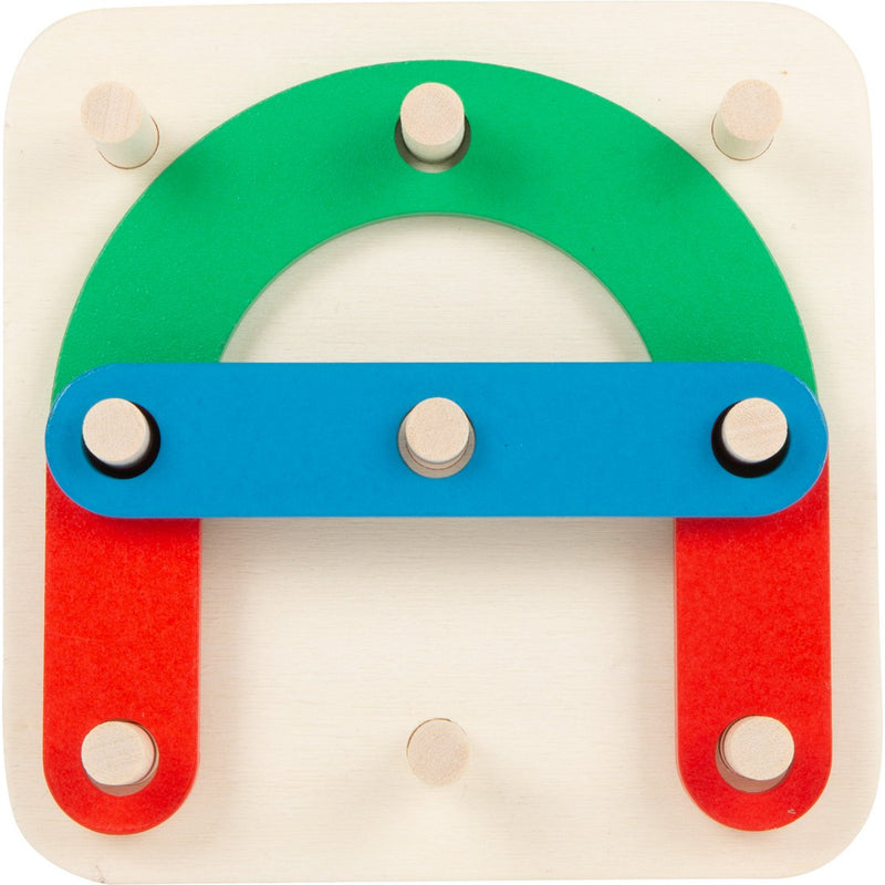 Joc educational din lemn litere si numere - Small Foot Legler - joc Montessori litere si numere