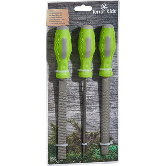 HABA Terra Kids Set pile si raspele pentru lemn - bricolaj lemn copii