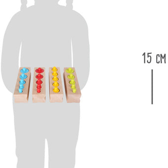 Cilindri Montessori - joc invata marimile Small Foot Legler
