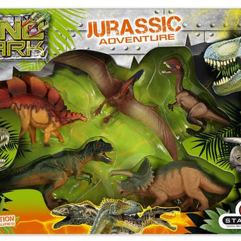 Cutie 5 figurine dinozauri- figurine Stegozaur, Pteranodon, Oviraptor, Triceratops, T-Rex- STARLUX