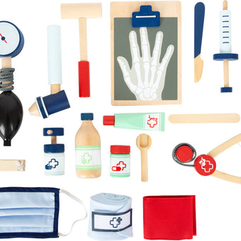 Trusa de doctor completa - trusa medic din lemn- Small Foot