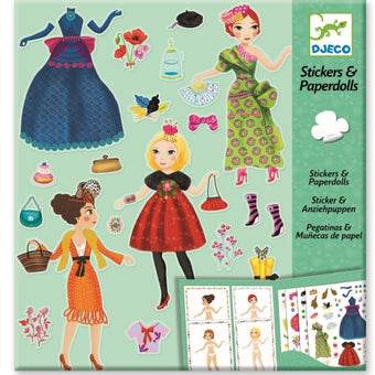 Abtibilduri repozitionabile Djeco – moda - Joc cu stickere 5- 10 ani Djeco