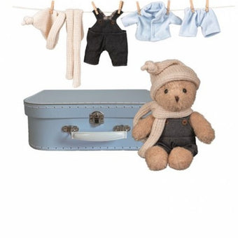 Morris - ursuletul cu valiza - Egmont toys - ursulet de plus cu hainute de schimb