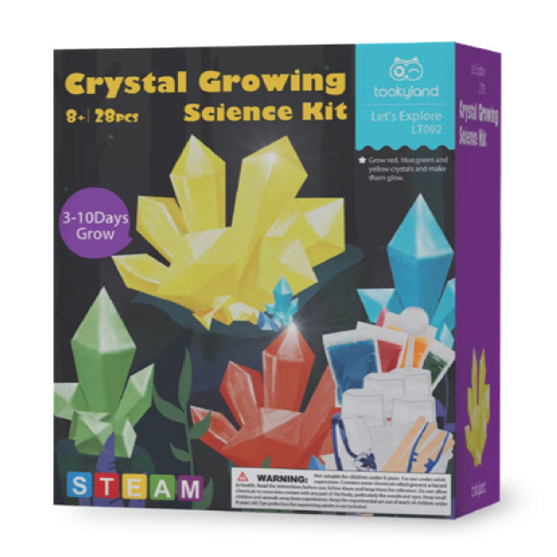KIT STEM - Kit stiinta copii - Cristale magice - Experiment 4 cristale - Laboratorul de cristale