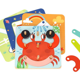 Puzzle lemn - jucarii motrice - puzzle cu forme geometrice
