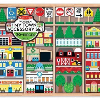 Figurine din lemn Orasul Meu - Melissa & Doug - copilaresti.ro