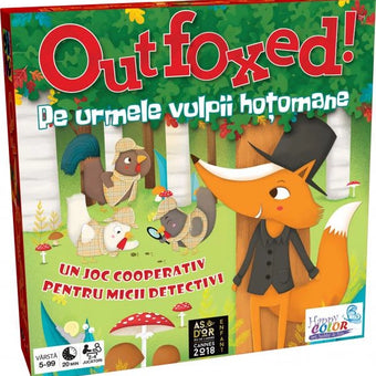 Joc Outfoxed - Pe urmele vulpii hotomane - Joc de cooperare copii - Gamewright