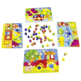 Joc asociere culori GOKI - copilaresti.ro