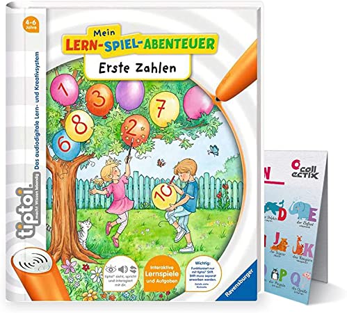 Pachet Carte interactiva si Creion TipToi Ravensburger Primele mele numere (carte in limba germana)