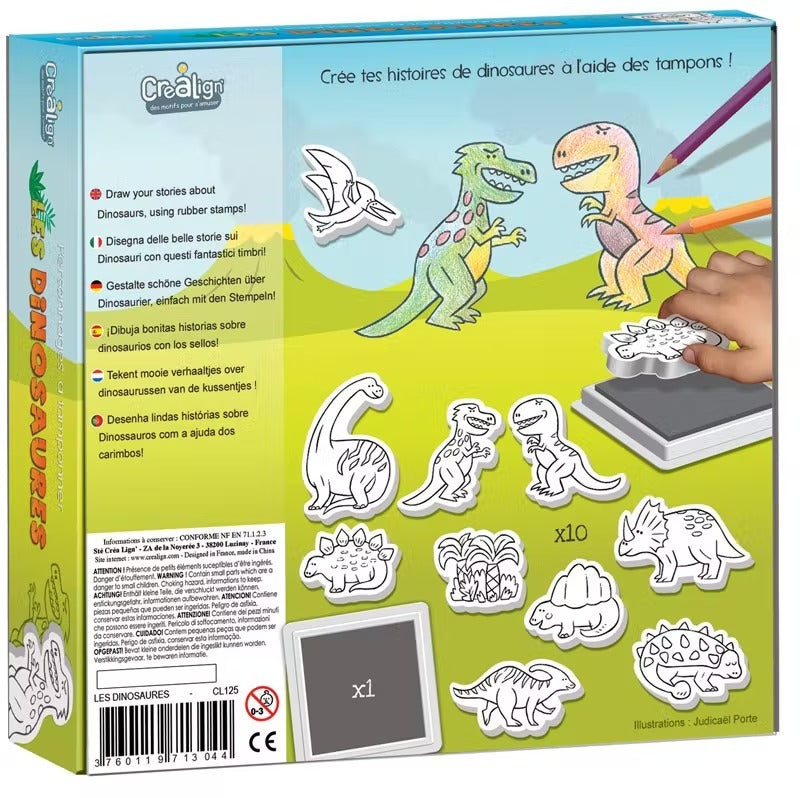 Stampile copii - Dinozauri Crea Lign'