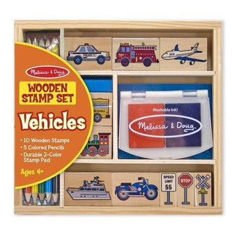 Set de stampile Vehicule Melissa and Doug - copilaresti.ro
