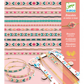 Atelier Djeco de confectionat bratari cu margele - set DIY bijuterii fete