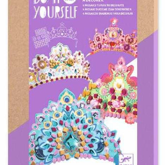 Set DIY Djeco, printese - creeaza diademe cu mozaic
