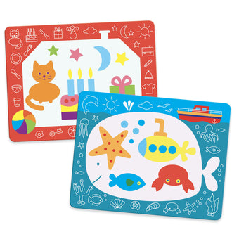 Set Djeco pictura cu apa - Primele desene - Planse de pictat cu apa