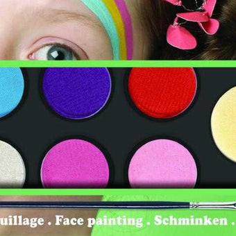Culori make-up copii non alergice Djeco, pastel -pictura fata copii