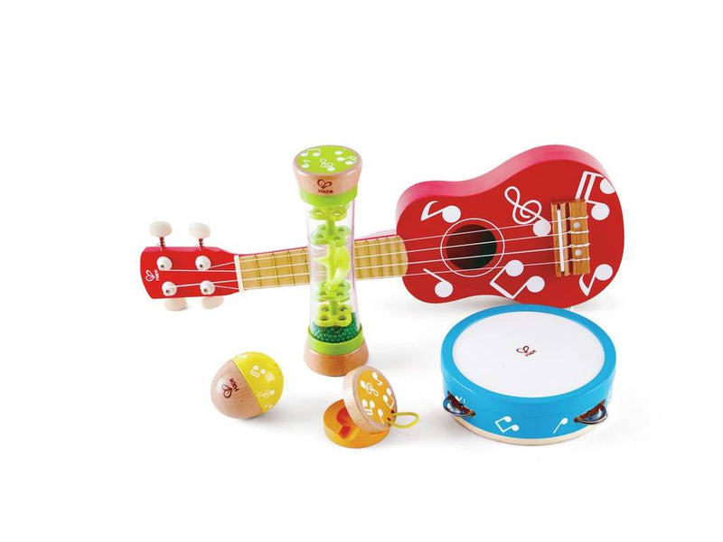 Set instrumente muzicale copii HAPE - mini band set HAPE - set mini formatie HAPE