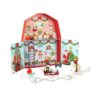 Calendar advent HAPE Ferma de Craciun - Calendar advent copii cu jucarii - copii 3-6 ani