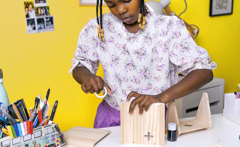 Kit constructii DIY copii 6 ani + - Construieste propria pusculita
