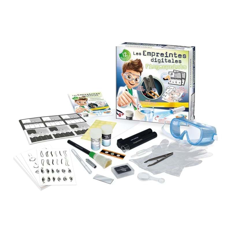 Amprente Digitale - BUKI - kit experimente copii -set de joaca detectiv 8 ani +