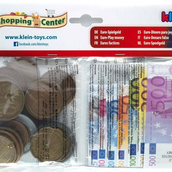 Set Euro Bancnote, Monede Si Chitante pentru copii - de jucarie - KLEIN