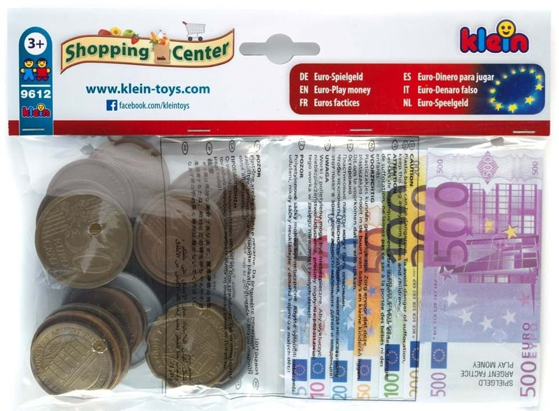 Set Euro Bancnote, Monede Si Chitante pentru copii - de jucarie - KLEIN