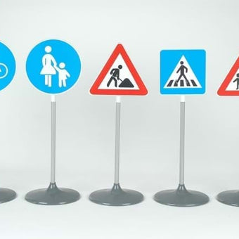 Set Ce Contine 5 Semne Diferite De  circulatie pentru copii - de jucarie - KLEIN