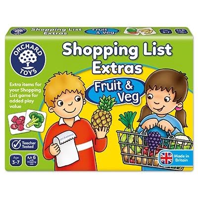 Joc Educativ In Limba Engleza Lista De Cumparaturi Fructe Si Legume - Shopping List Extras Orchard Toys