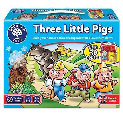 Joc De Societate Cei Trei Purcelusi Three Little Pigs Orchard toys