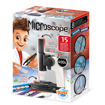 Microscop - 15 Experimente New - Microscop copii BUKi France - set STEM copii