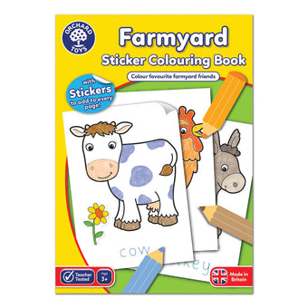 Carte De Colorat Cu Activitati In Limba Engleza Si Abtibilduri Ferma Farmyard