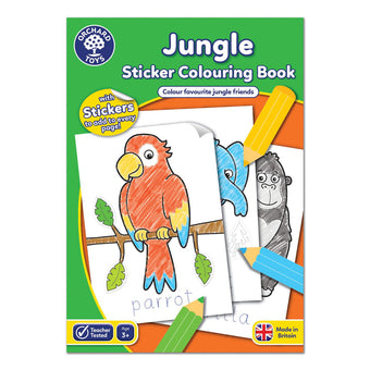 Carte De Colorat Cu Activitati In Limba Engleza Si Abtibilduri Jungla Jungle