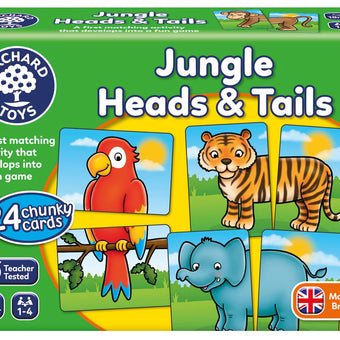 Joc Educativ Jungla Jungle Heads & Tails Orchard Toys