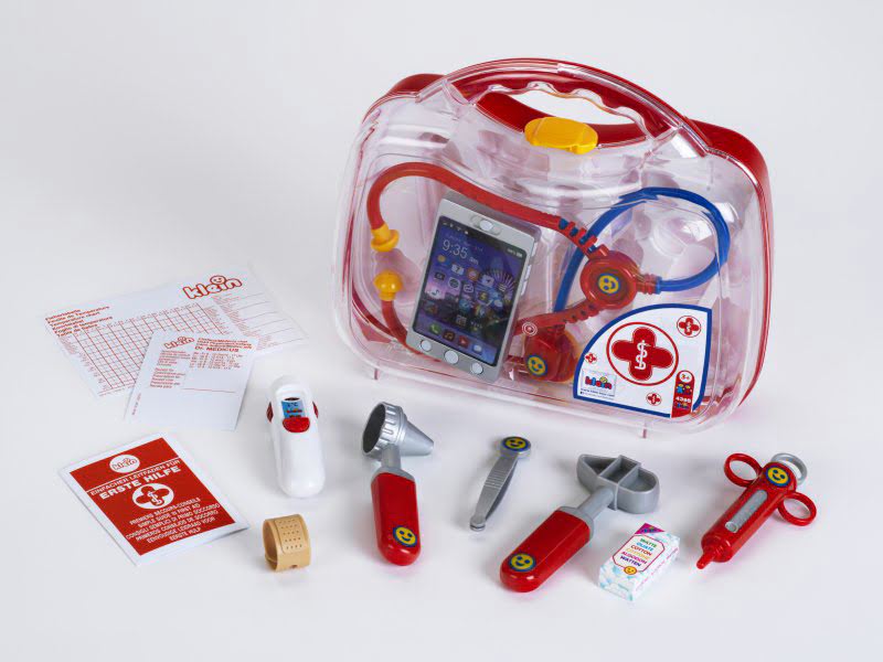 Trusa Doctor Cu Smartphone Si Termometru pentru copii - de jucarie - KLEIN
