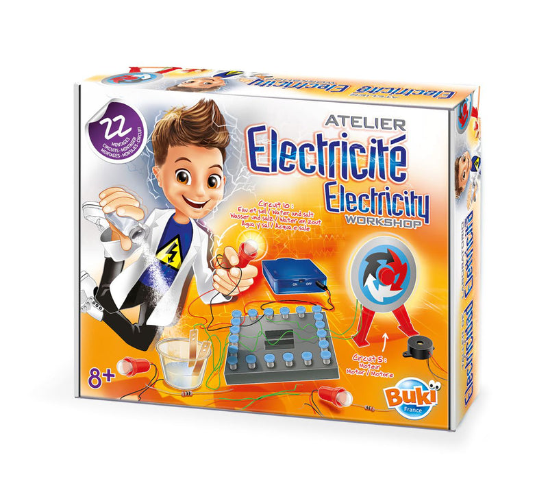 Atelierul De Electricitate - 22 Circuite - jocuri STEM Copii - joc inginerie 8 ani +