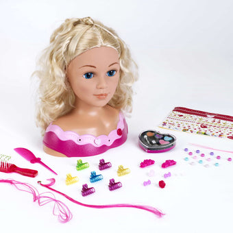 Bust Papusa Emma Pentru Machiat Si Coafat - Mare