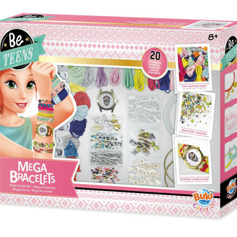 Mega Kit Pentru Bratari - accesorii fete creeaza 20 de bratari BUKI France