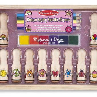 Set stampile Happy Handle Deluxe Melissa and Doug - copilaresti.ro