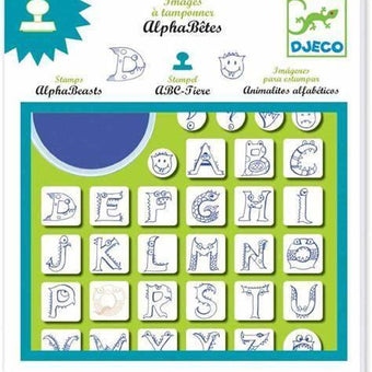Set stampile Alfabet Djeco - copilaresti.ro