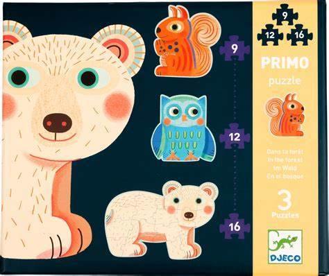 Set Puzzle-uri evolutive Djeco animale - copilaresti.ro