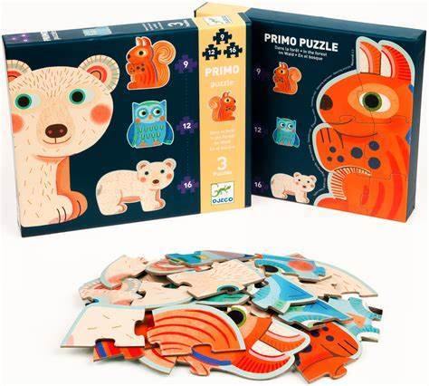 Set Puzzle-uri evolutive Djeco animale - copilaresti.ro