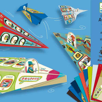 Avioane din hartie Djeco - origami avioane copii