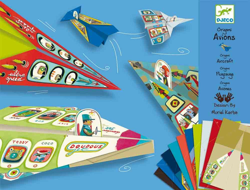 Avioane din hartie Djeco - origami avioane copii