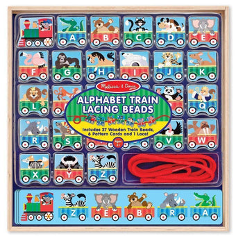 Trenuletul de insirat alfabet Melissa and Doug - copilaresti.ro