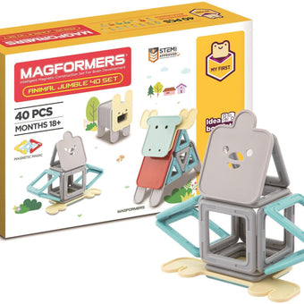 Set magnetic de construit- Magformers Animale - 40 piese - copilaresti.ro