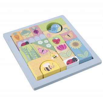 Cuburi De Construit Gradina De Primavara, Orange Tree Toys