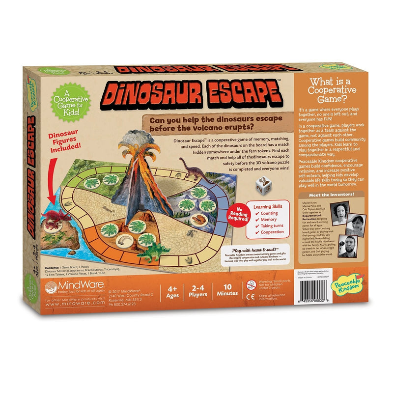 Joc Dinosaur escape – Salvarea dinozaurilor - Peaceable Kingdom - jocuri de cooperare copii